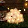 LEDs Snow Pompon Fairy Dandelion String Lights