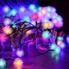 LEDs Snow Pompon Fairy Dandelion String Lights