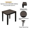 3PC Outdoor Aluminum Patio Furniture Chaise Lounge Set, 2 Chaise & 1 End Table with Modern Tapered Feet