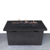 25" H x 42" W Fiber Reinforced Concrete Propane Outdoor Fire Pit Table