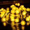 LEDs Snow Pompon Fairy Dandelion String Lights