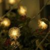 LEDs Snow Pompon Fairy Dandelion String Lights