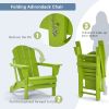 Folding Adirondack Chair;  Navy Blue