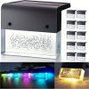 4pcs/6pcs/8pcs/10pcs/12pcs Solar Wall Lights