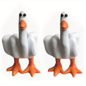 1/2pcs Interesting Funny Duckling Statue Decorations (Quantity: 2 Pack)