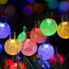 8 Modes Solar String Lights Outdoor LED Crystal Globe Light Waterproof