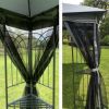 10x10 Outdoor Patio Gazebo Canopy Tent With Ventilated Double Roof And Mosquito net