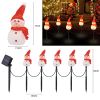 Pathway Lights Outdoor, 5PCS Snowman Solar Light
