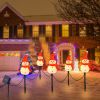 Pathway Lights Outdoor, 5PCS Snowman Solar Light