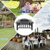 Outddor Patio Garden Beach Camping Bonfire Party Fire Pit With BBQ Grill