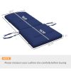 Outsunny 2 Piece Adirondack Chair Cushions, 59 x 20.5 x 2 inch Outdoor Chair Cushions for Fire Pit Chairs with Seat, Back, Ties