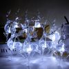 Reindeer String Lights 9.8 Feet 20 LEDs