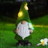 Gnome Night Solar Light Flower Decor Dimming Built-in Photoreceptor System