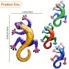 1pc/4pcs Metal Gecko Wall Decor, Plaques & Wall Art,
