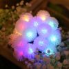 LEDs Snow Pompon Fairy Dandelion String Lights
