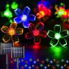 Solar Cherry Blossom Light String LED Peach Blossom Decorative Lights