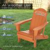 Folding Adirondack Chair;  Navy Blue