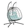 2 Persons Egg Chair with Stand