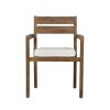 Acacia Wood Outdoor Dining Table And Chairs Suitable For Patio; Balcony Or Backyard