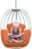 Aluminum Egg Chair; Hanging Swing Chair with Thickness Cushion