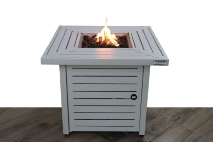 25" H x 30" W Steel Propane Fire Pit Table (Color: as Pic)