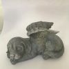1pc Resin Angel Pet Statue, Dog Cat Memorial Garden Statue
