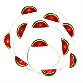 1pc, Summer Fairy String Lights, Watermelon Shaped LED Light String (Quantity: 1pc)