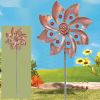 1pc Wind Spinner With Garden Stake; Kinetic Wind Spinners