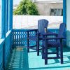 Patio Bar Stools Adirondack Arm Chairs Set of 2