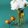 1pc, Metal Ant Ornament, Garden Decor