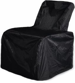 Outdoor Patio Furniture Chair Protective Storage Cover (Color: Black)