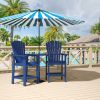 Patio Bar Stools Adirondack Arm Chairs Set of 2