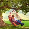Hammock Hanging Chair Canvas  Swing Seat Portable
