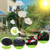 2Pcs Solar Powered Lights Outdoor Rose Flower LED Decorative Lamp