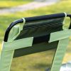 Outsunny Folding Patio Chairs Set of 2, with Adjustable Sling Back