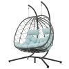 2 Persons Egg Chair with Stand