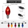 C7 Multi-color  Decorative Lights; 28 Feet