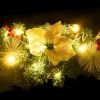 Christmas Wreath with LED Lights Green 23.6" PVC