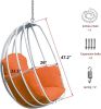 Aluminum Egg Chair; Hanging Swing Chair with Thickness Cushion