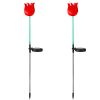 2Pcs Solar Powered Tulip Garden Light