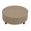 6 Person Fan-shaped Rattan Suit Combination with Cushions and Table