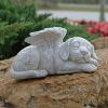 1pc Resin Angel Pet Statue, Dog Cat Memorial Garden Statue