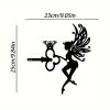 1pc Angel On Branch Steel Silhouette Metal Art Fairy Silhouette
