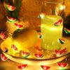 1pc, Summer Fairy String Lights, Watermelon Shaped LED Light String