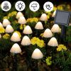 LED Outdoor Solar Garden Lights Waterproof Mushroom String