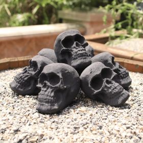 Ceramic Skulls for Fire Pit (Style: 7pcs 2.5inch)
