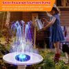 18/16/13cm Solar Water Fountain Colorful Fountain Floating