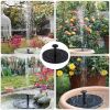 18/16/13cm Solar Water Fountain Colorful Fountain Floating