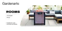 25" H Outdoor Fire Pit Table 50000BTU