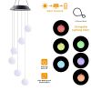GANGES SA Solar Color-Changing Wind Chime Hanging Light; Led Wind Chime Light With Hanging Chestnut Balls